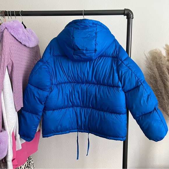 H&M BLUE PUFFER JACKET - Picture 2 of 4